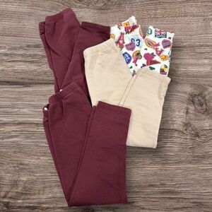 H&M Girls Organic Cotton Leggings 3T Bundle